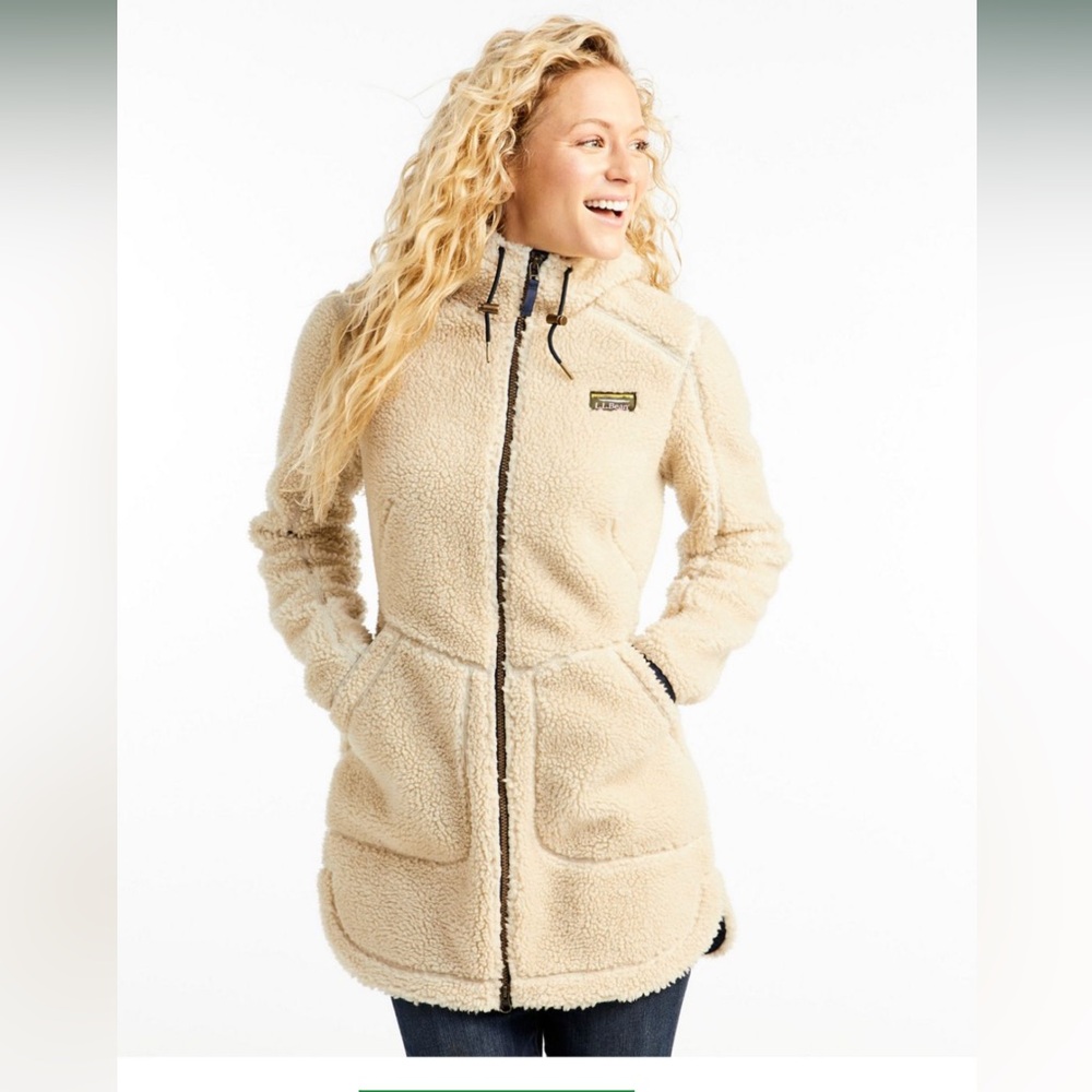 NWOT LLBEAN Women’s Mountain Pile Fleece Coat